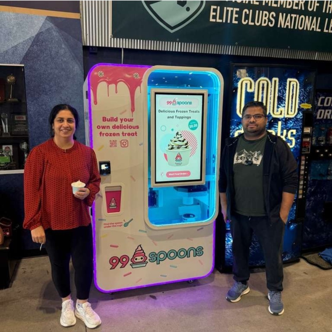 Kids ordering from 99 Spoons at South Regency Tennis Center